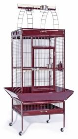 Large Select Wrought Iron Play Top Bird Cage (Option: Chalk White)